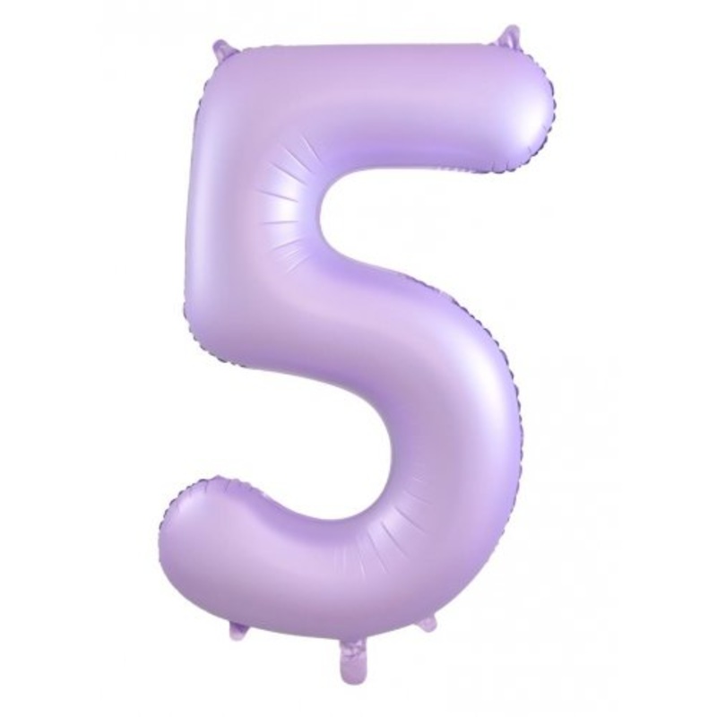Pastel Lilac 5 Foil Balloon 86cm
