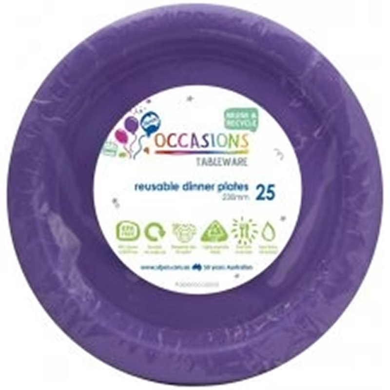 PLATE DINNER LAVENDER 230mmP25