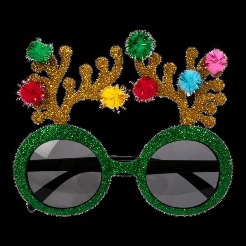 POM POM ANTLER PARTY GLASSES