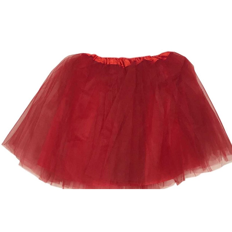 Red Lined 4 Layer Tutu 40cm Medium