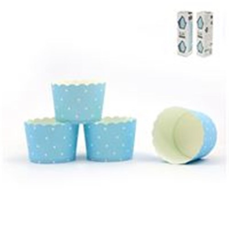 30PK BLUE DOTTY BAKING CUPS