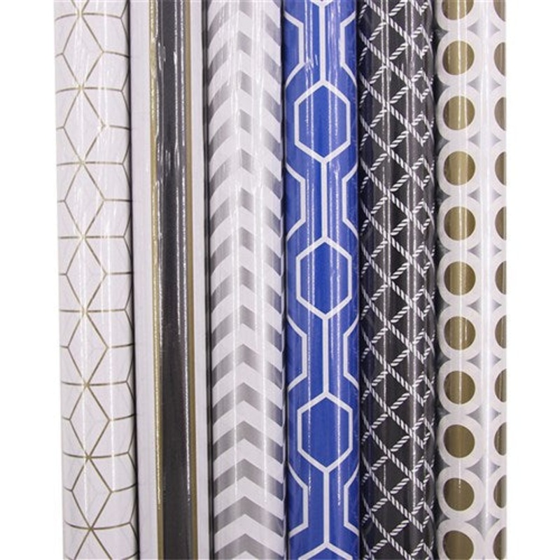 70CM X 5M WRAPPING PAPER-GEOMETRIC