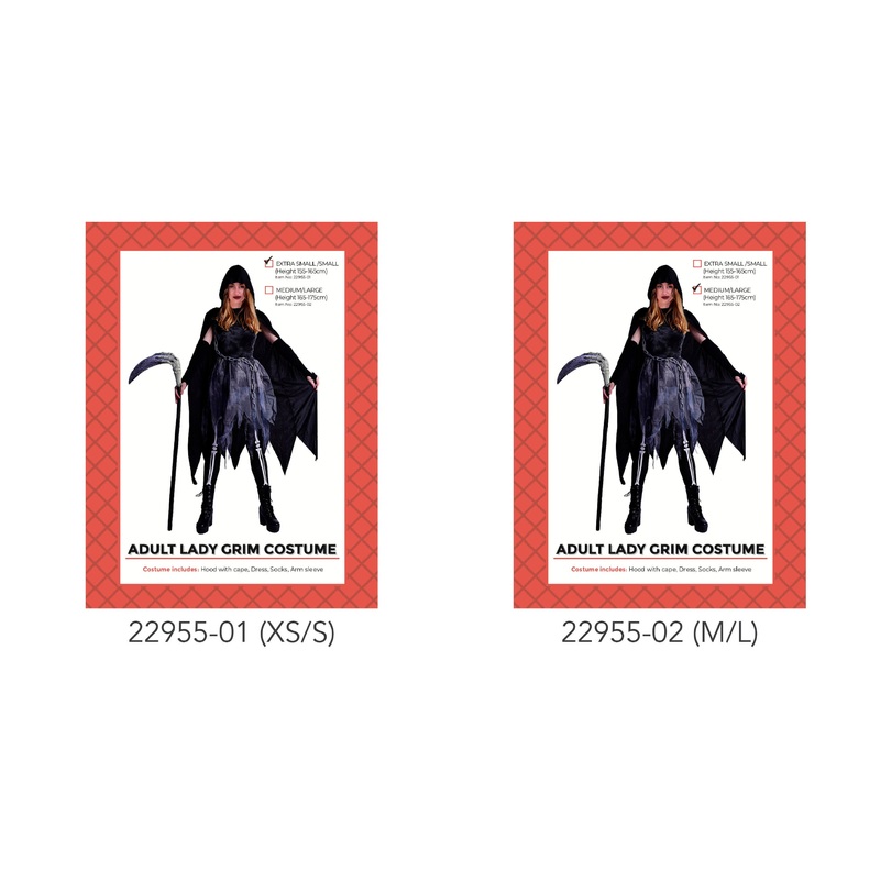 Adult Lady Grim Costume (XS/S) was 90128