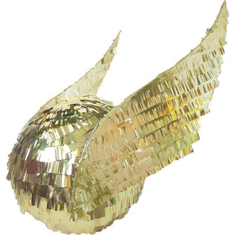 Pinata Harry Potter 3D Snitch Pull String Gold