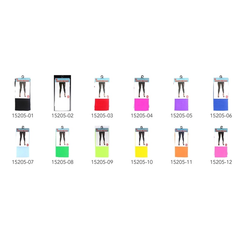 Plain Colour Footless Tights (White)