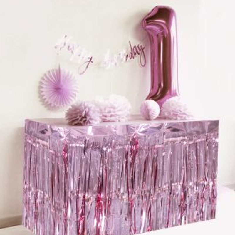 table skirt-LIGHT PINK