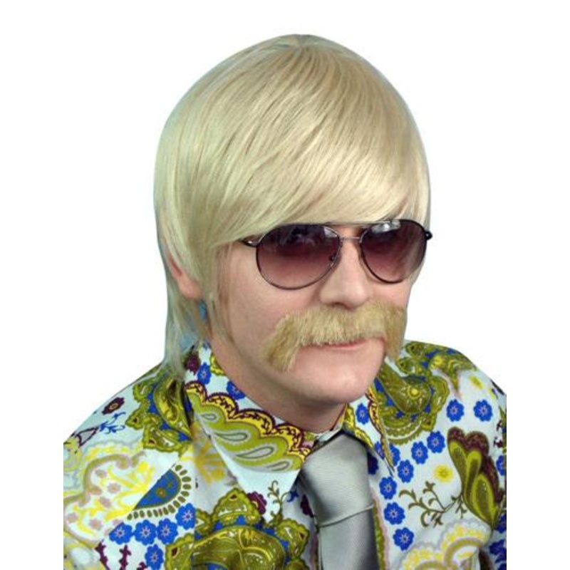 Wig 70s Mod Guy Blonde