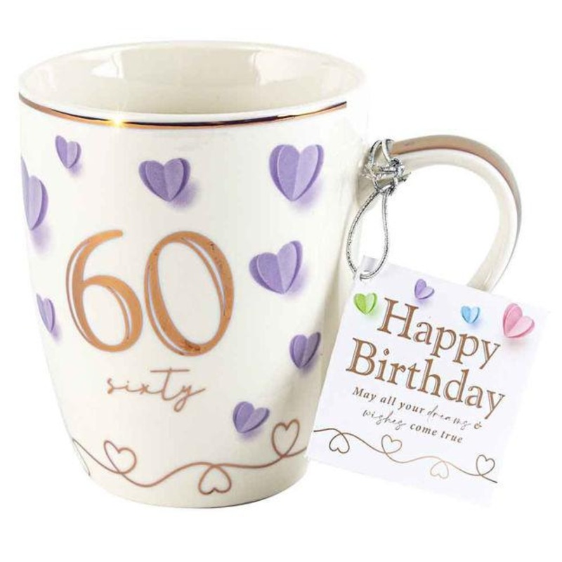 Mug Sweet Heart 60th Birthday (Sixty) 350ml