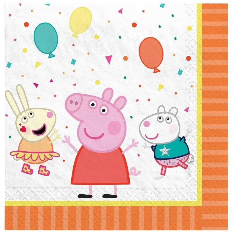 Peppa Pig Confetti Napkin Lunch Pk/16