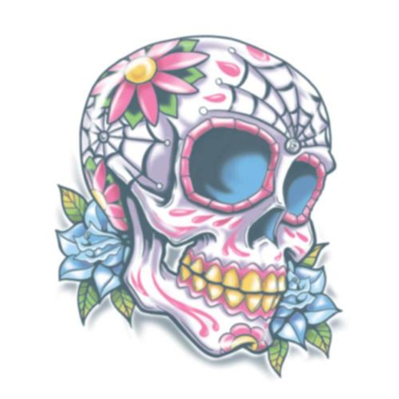 Temporary Tattoo Calaveras Skull Day Of The Dead Tinsley