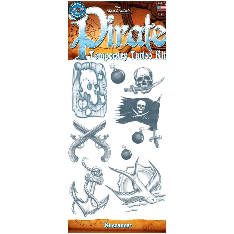 Temporary Tattoo Fx Costume Kit Pirate