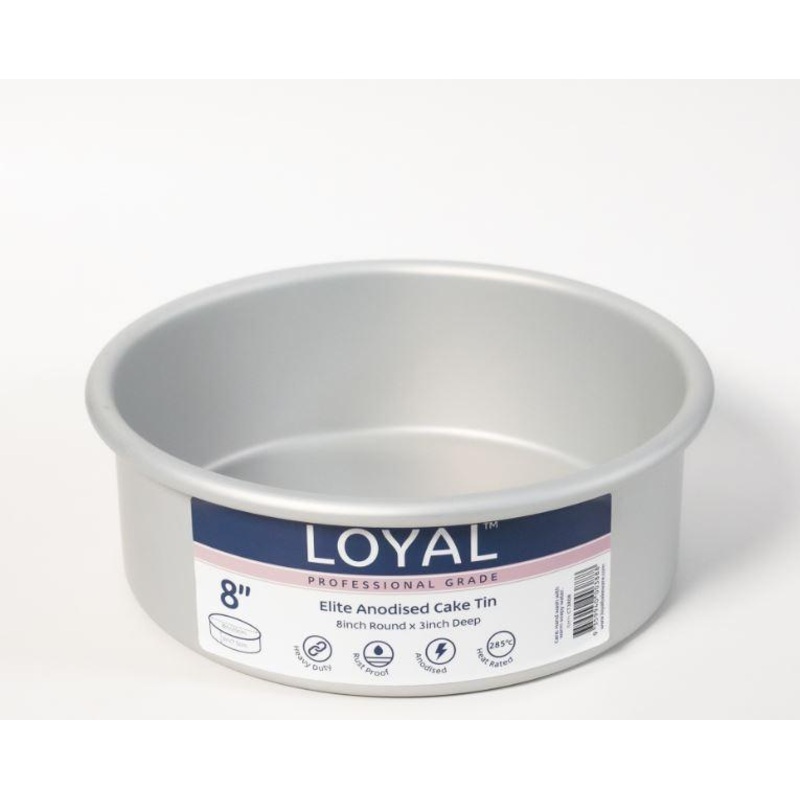 Tin LOYAL Elite 8 Inch Diameter X 3 Inch Deep