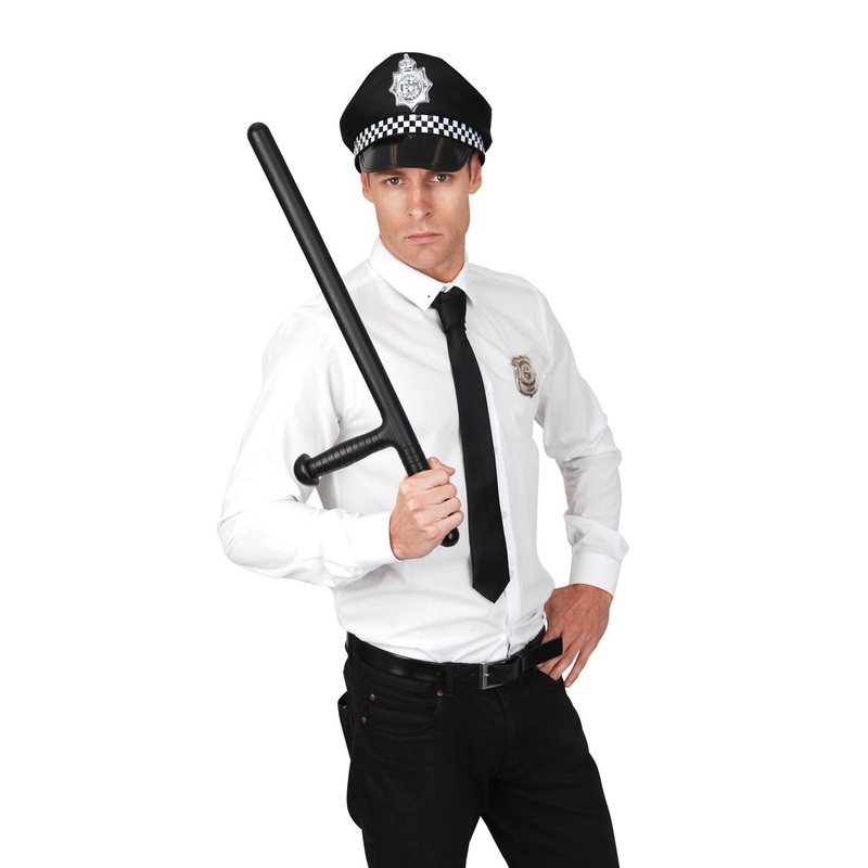 Weapon Costume Prop Police/Cop Black Baton Truncheon Plastic Toy