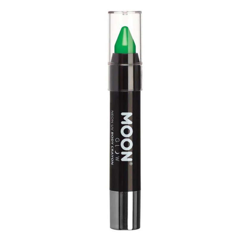 Neon UV Body Crayons Green Moon Glow Cosmetics