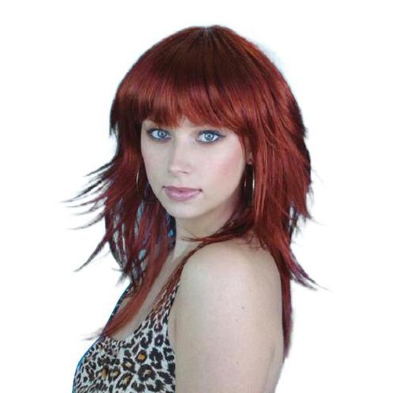 Wig Auburn Retro 80s Layered