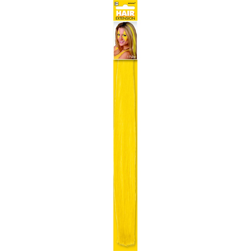 Yellow Hair Extensions Clip In 38cm