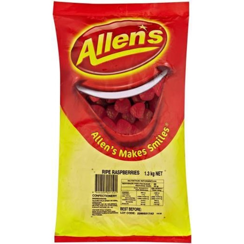Allens Raspberries 1.3kg