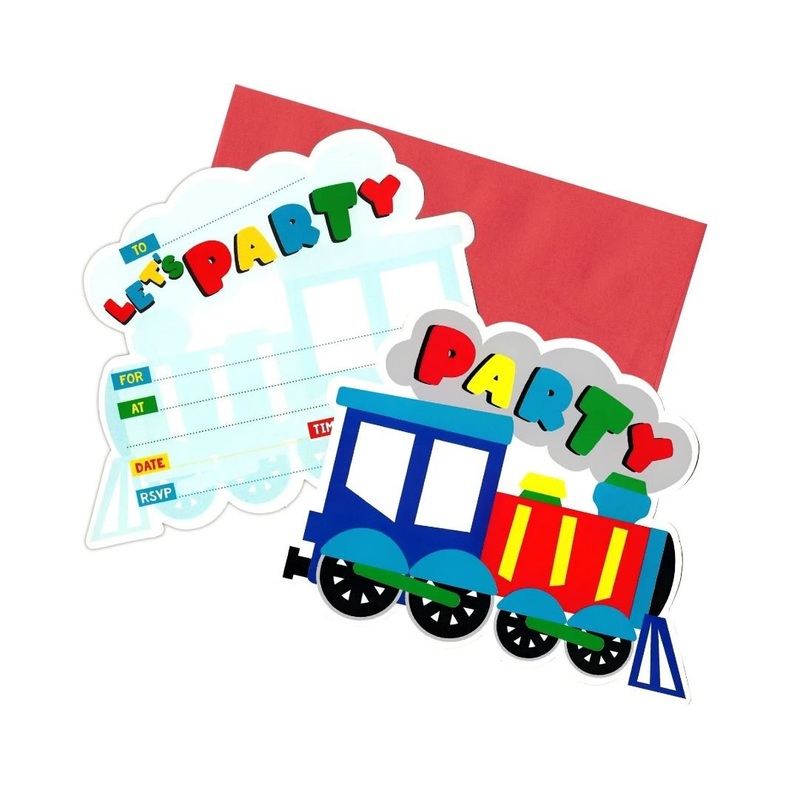 Party Invitation Pk/8 Train