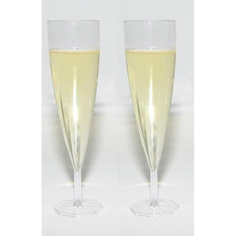 Plastic Champagne Flute 150ml Pk/10