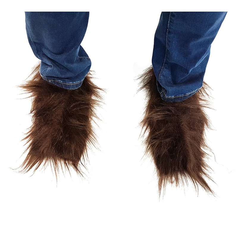 Shoe Covers Warewolf Hairy Brown
