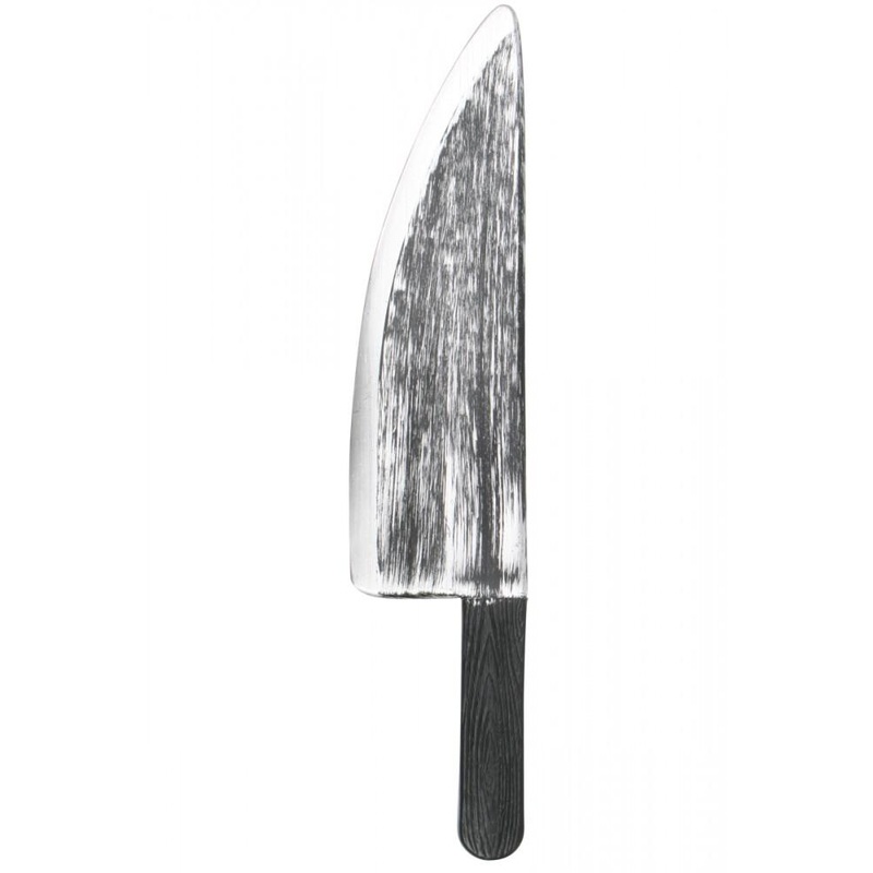 Weapon Costume Prop Machete Butchers Knife 43cm Aged Look Plastic Toy