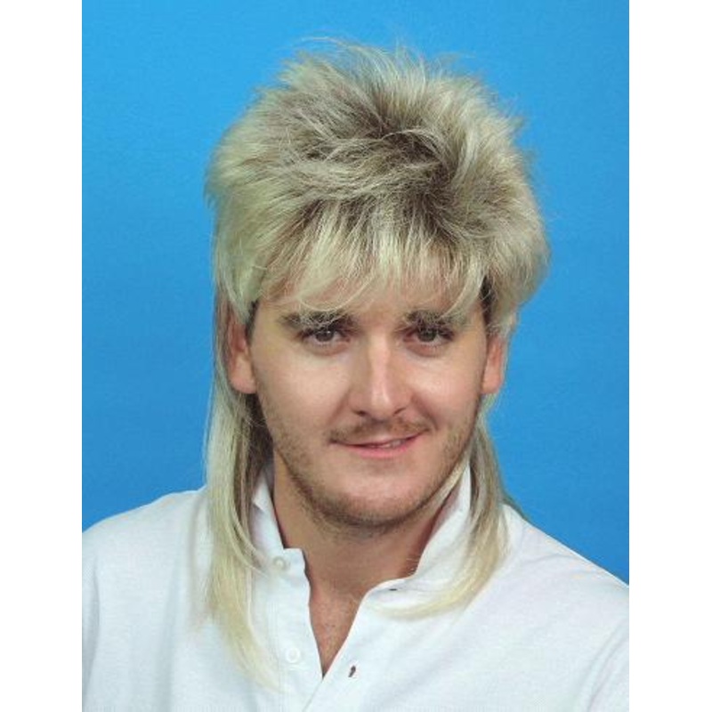 Wig Mullet 2 Toned Blonde/Brown