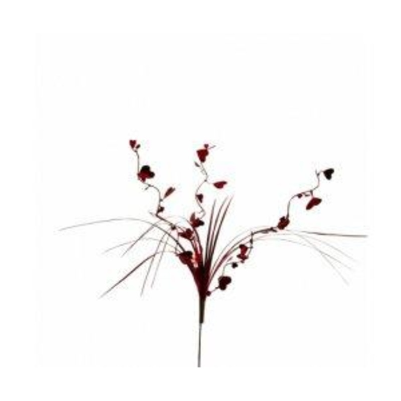 Onion Grass Hearts Red