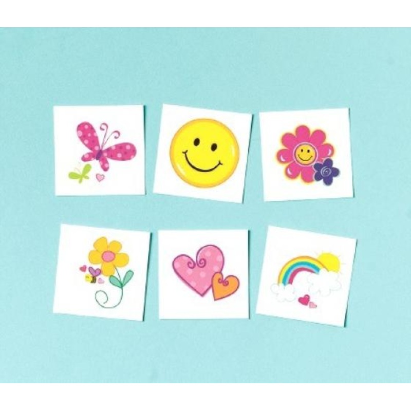 Value Favours Fashion Temporary Tattoos Value Pk/36