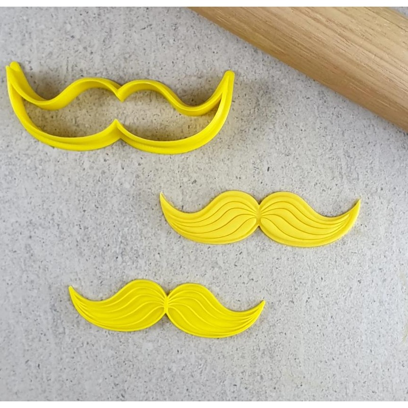 Moustache Embosser & Cookie/Biscuit Cutter Set