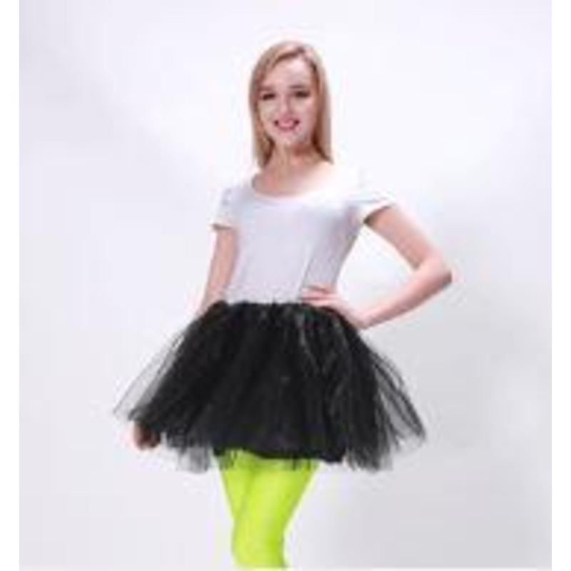 Tutu Adult Size Black 40cm 1980s Costume Accessory