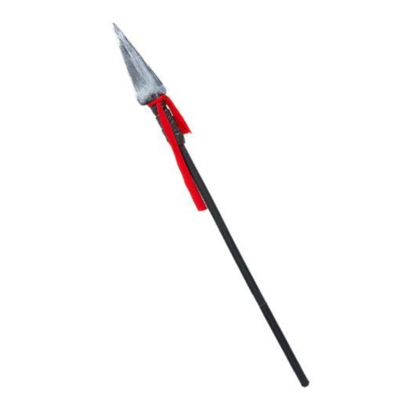 Weapon Gladiator Spear with Red Sash Costume Novelty Prop