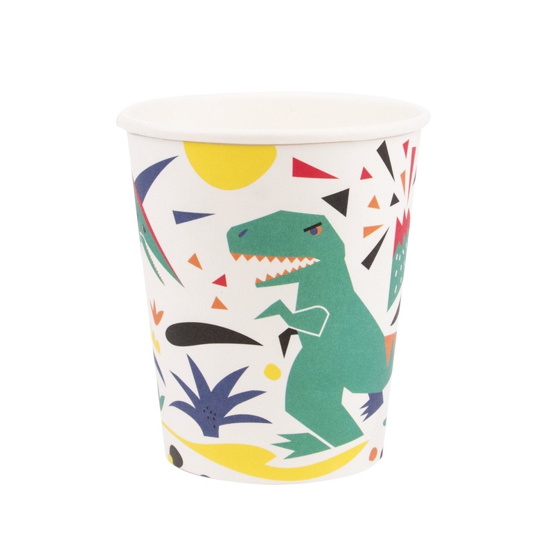 Paper Cups - Dinosaur - Pack of 8