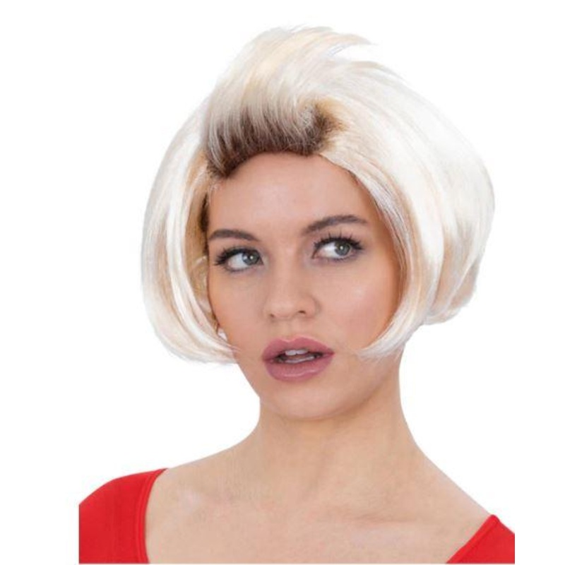Wig Blonde Bob With Flick Fringe 1990s Mary