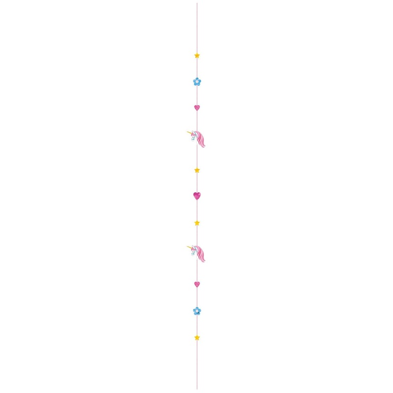 Balloon String - Unicorn Metallic Plastic & Printed Glitter Paper 6ft