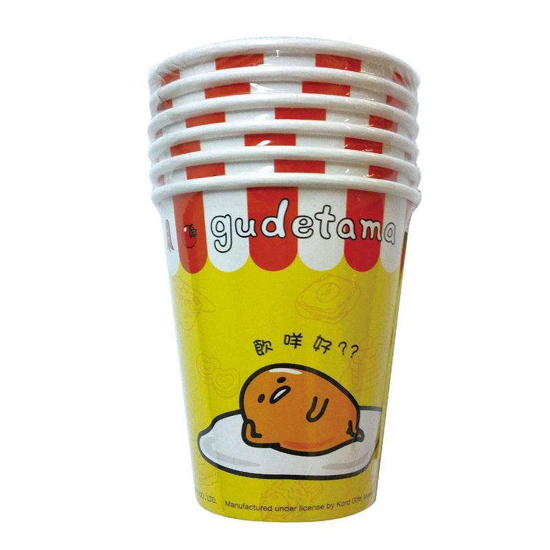 Gudetama Paper Cups 9oz - Pack of 6