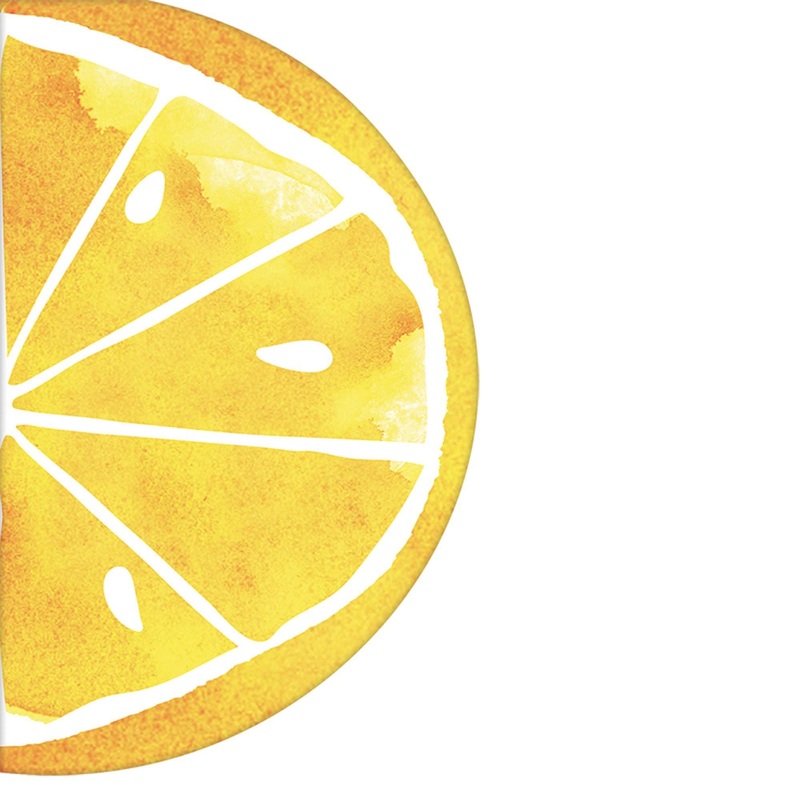 Lemon Slice-Shaped D-C Luncheon Napkins 12.7in x 8in - Pack of 16