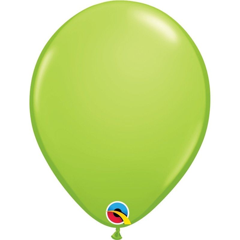 Lime Green Round Plain Latex Balloon 11in / 28cm