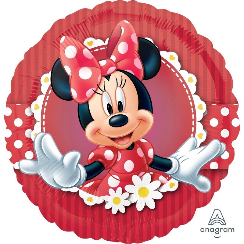 Mad About Minnie Round Foil Balloon 17in / 44cm