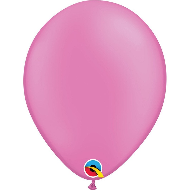 Neon Magenta Round Plain Latex Balloon 11in / 28cm