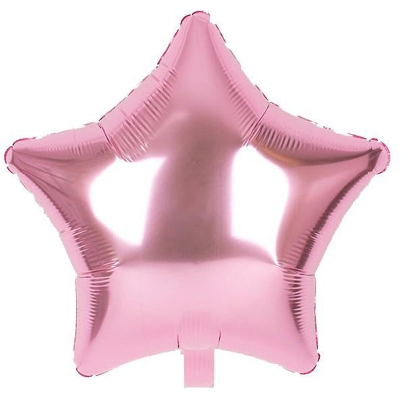 Pink Star Plain Foil Balloon 24in / 60cm