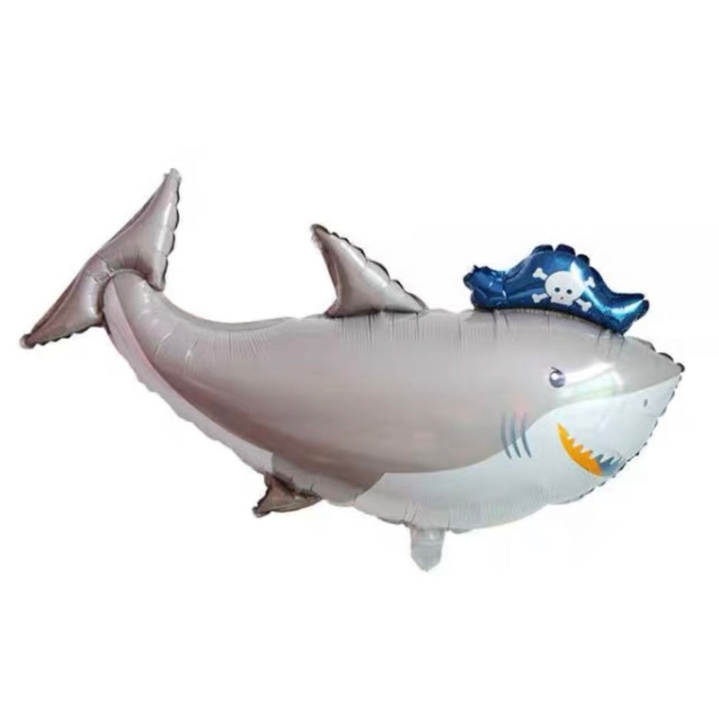 Pirate Shark Foil Balloon 36in
