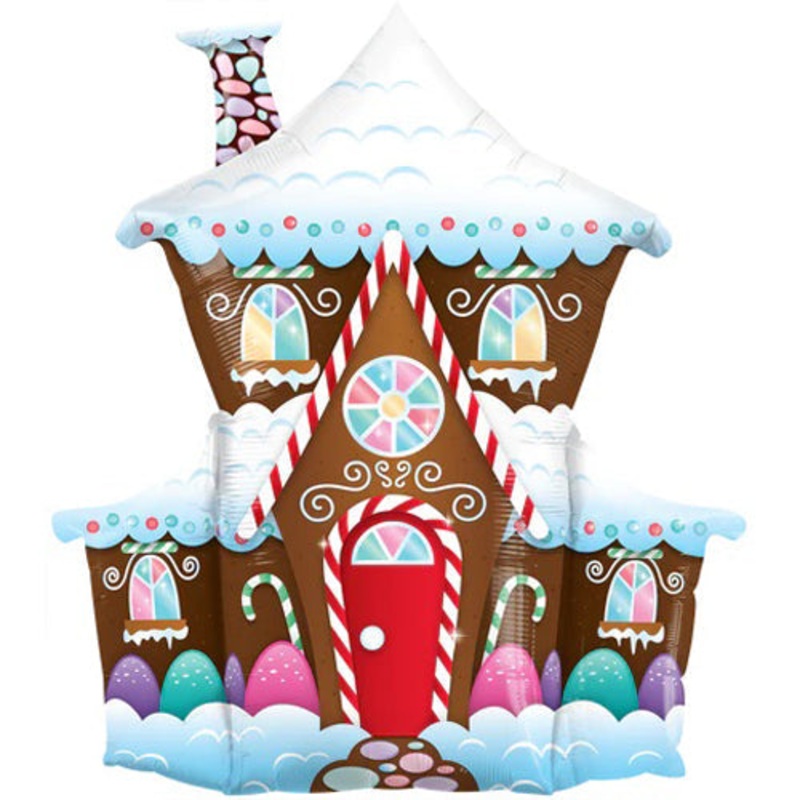 Qualatex Gingerbread House Foil Balloon 37in
