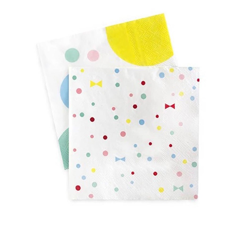 Summer Bows 3-Ply Napkins 10in / 25cm - Pack of 20