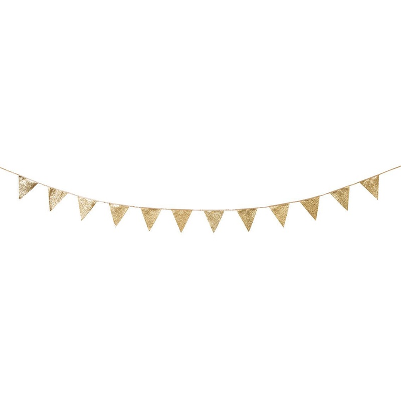 Talking Tables Gold Glitter Bunting - 3m