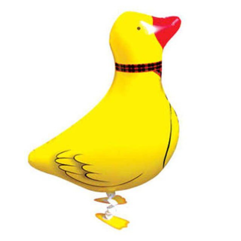 Walking Duct Yellow Foil Balloon 24in x 16in / 61cm x 41cm