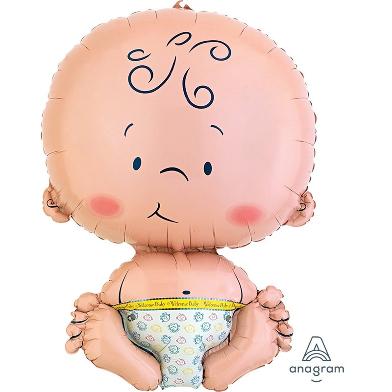 Welcome Baby Die Cut Foil Balloon 16in x 24in / 41cm x 61cm