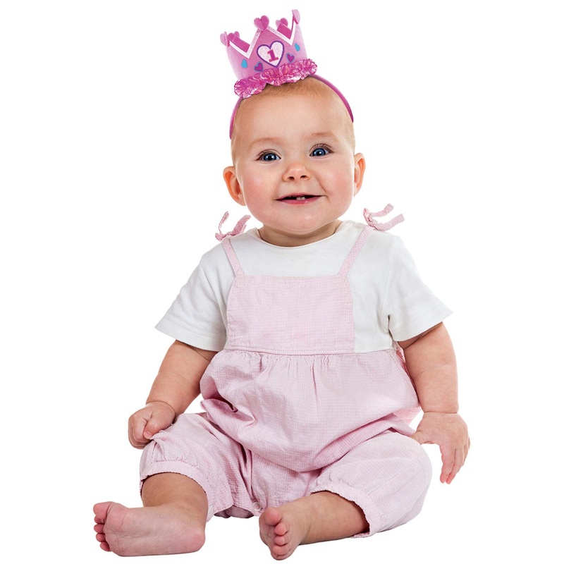 1st Birthday Girl Novelty Headband Felt