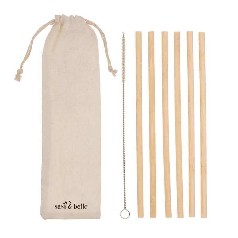 Bamboo Straws - Pack of 6