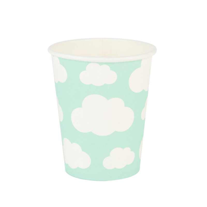 Clouds Paper Cups - Pack of 8