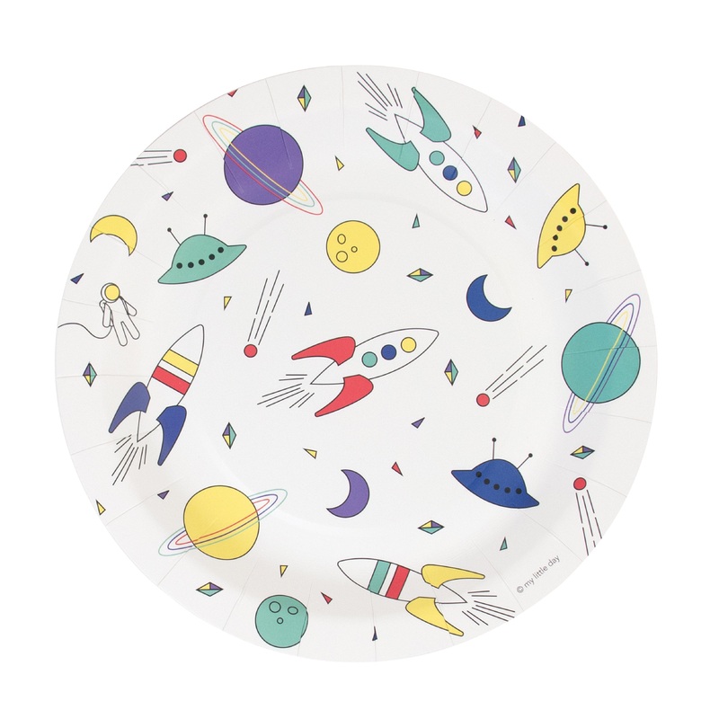 Cosmic Round Paper Plates 9in / 23cm - Pack of 8